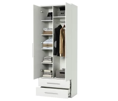 Шкаф комбинированный с ящиками Мелодия МКЯ-22 80х60 белый