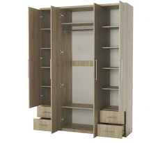 Шкаф четырехдверный Мелодия МКЯ2-43 120х60 Дуб Сонома