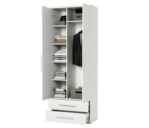 Шкаф комбинированный с ящиками Мелодия МКЯ-22 80х45 белый