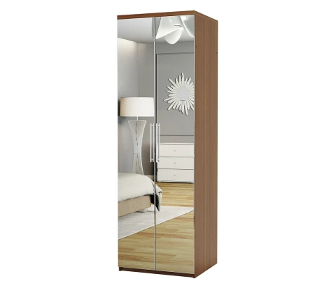 Шкаф комбинированный Комфорт МК-22 80х45 с зеркалами орех