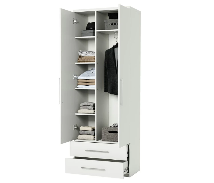 Шкаф комбинированный с ящиками Мелодия МКЯ-22 80х45 белый