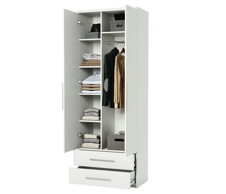 Шкаф комбинированный с ящиками Мелодия МКЯ-22 80х60 белый