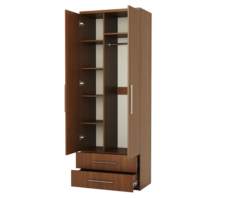 Шкаф комбинированный с ящиками Мелодия МКЯ-22 80х60 орех